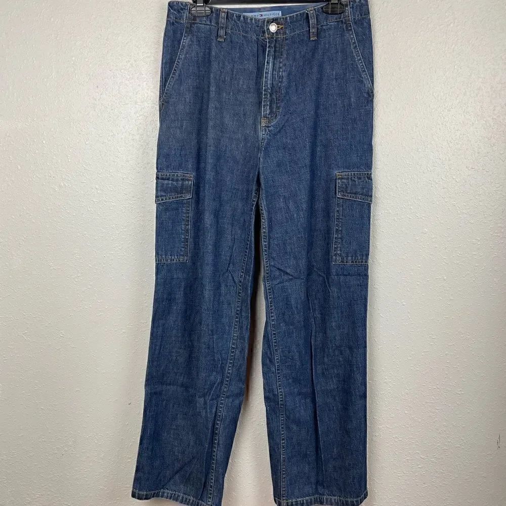 TommyβHilfigerβVintageΒ CargoβJeansβSizeβ10βEUC